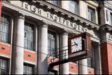 thumbnail: The clock outside the former Irish Independent offices at Independent House on Middle Abbey Street. Photo: Steve Humphreys